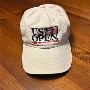Vintage US Open 2003 Olympia Fields Embroidered Baseball Cap - White